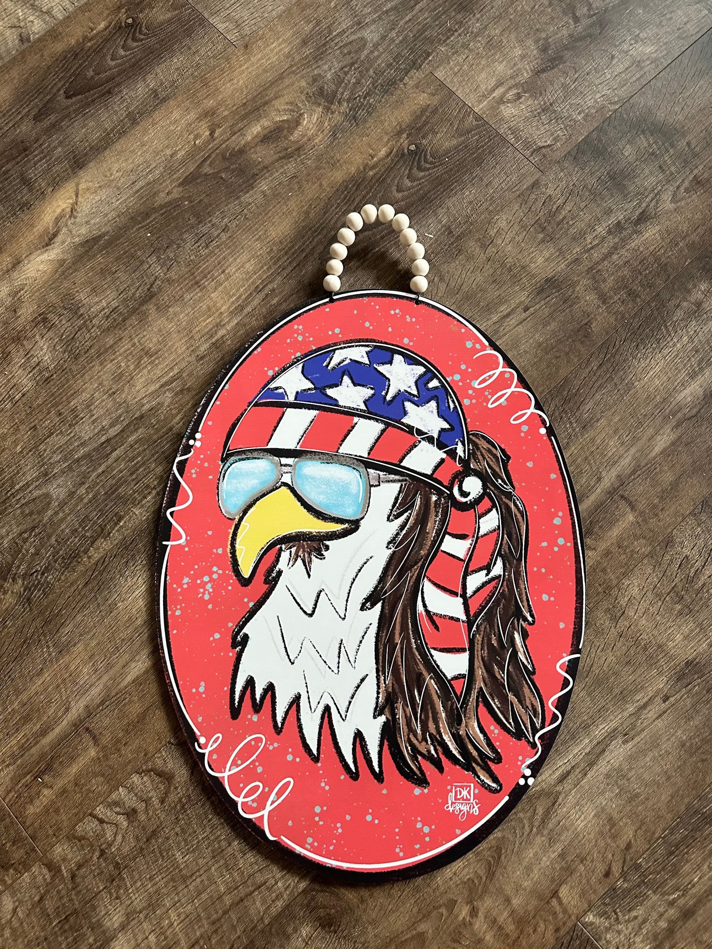 USA Bald Eagle Red/White/Blue Door Hanger