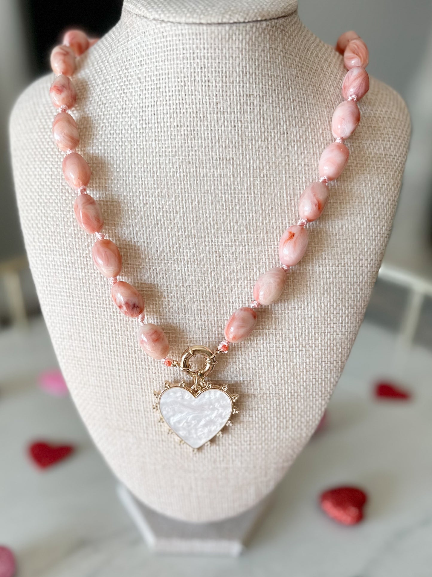 Coastal Love Necklace - Rose Pink