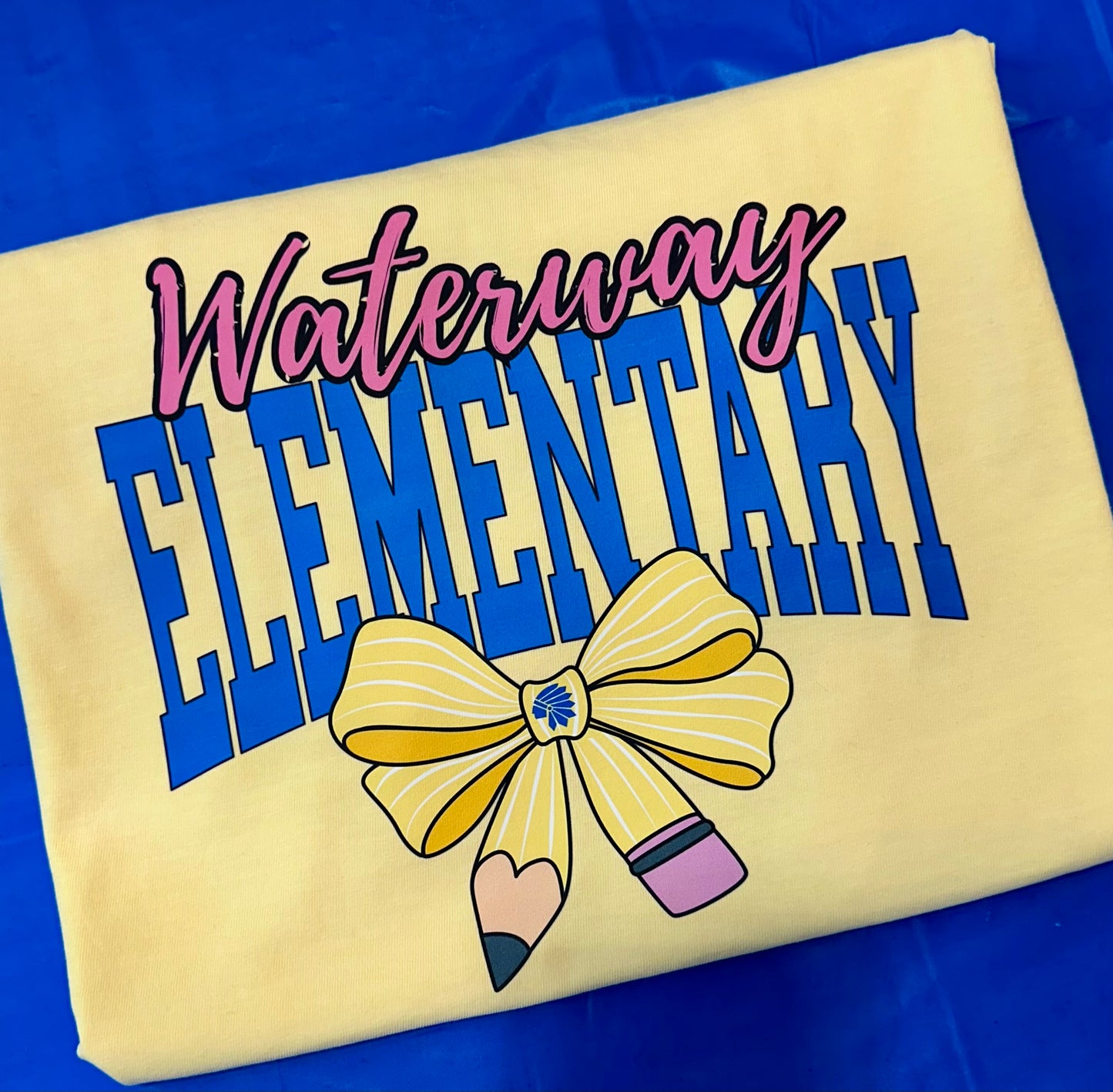 Waterway Elementary Butter Yellow Comfort Colors Short Sleeve
