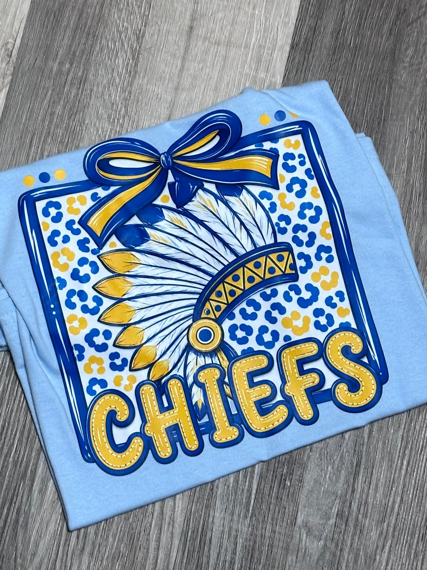Chiefs Cheetah Square with Bow