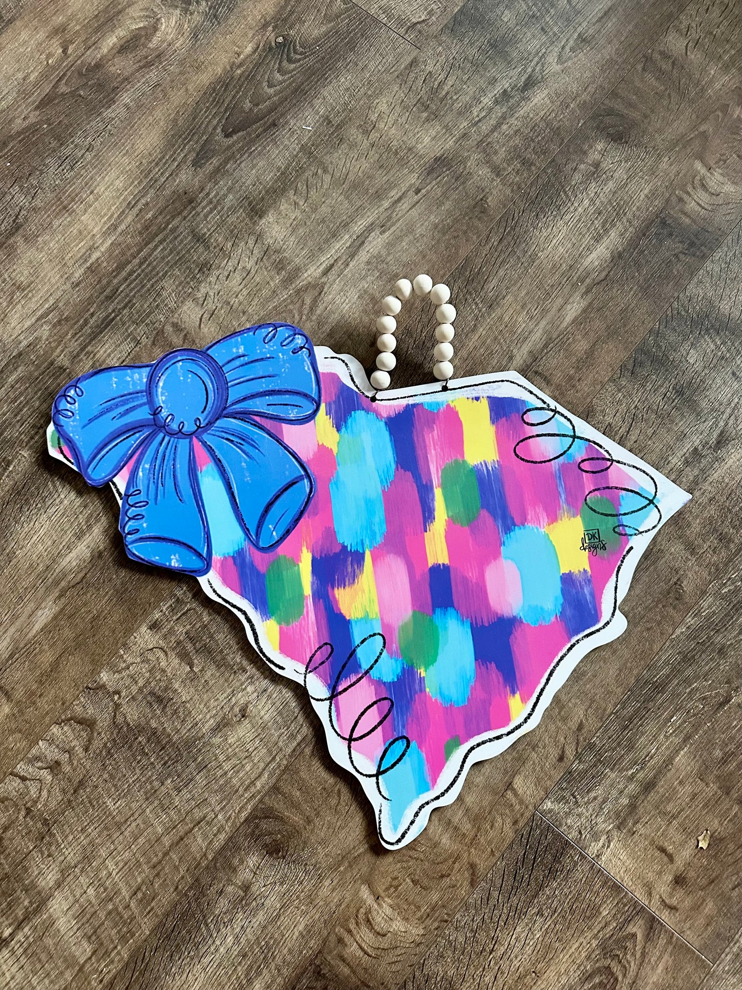State of South Carolina Bow Door Hanger
