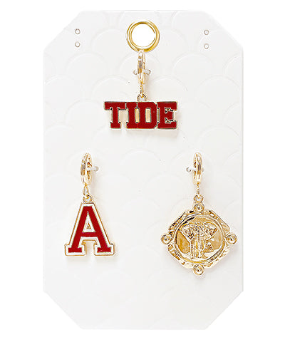 Alabama Set of 3 Charms