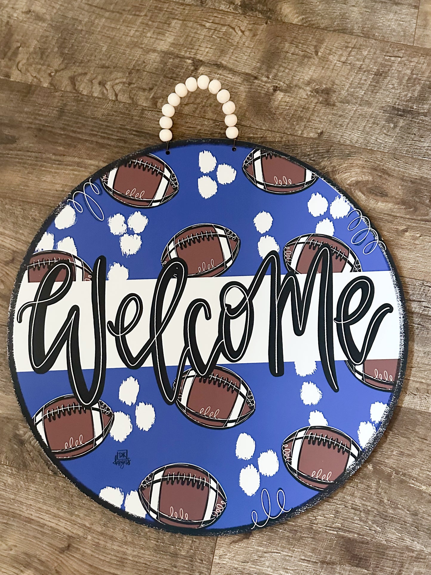 Royal Round Football Door Hanger