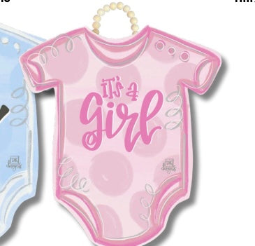 It's a Girl Onesie Door Hanger