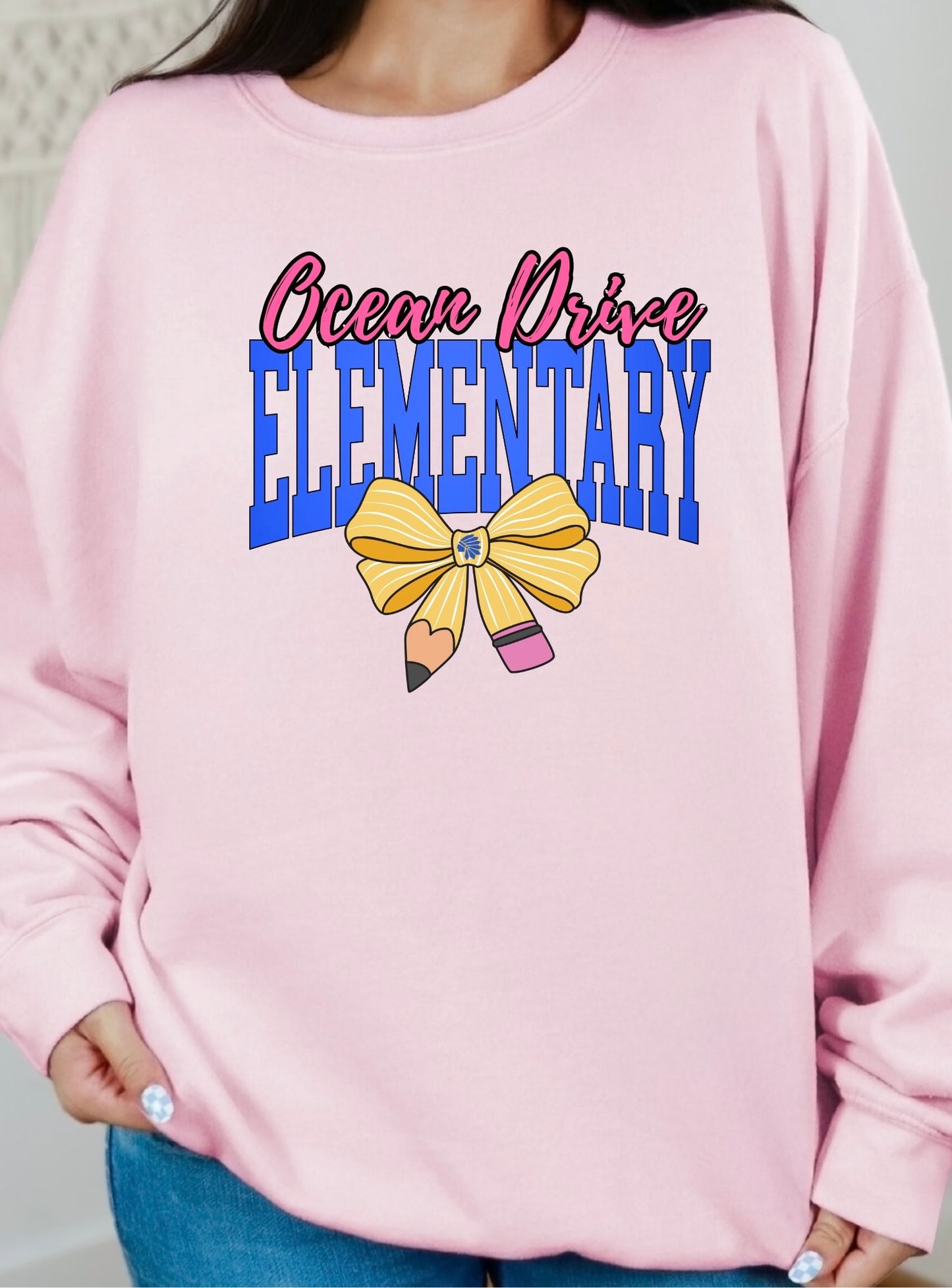 Waterway/Ocean Drive/Riverside Elementary Gildan Crewneck Sweatshirt