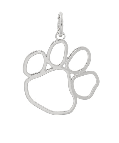 Paw Gameday Silver Pendant