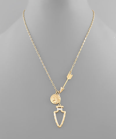 Arrow and Arrowhead Necklace