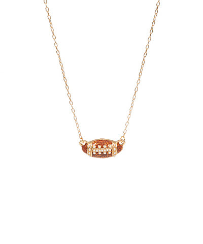 Football Pendant Necklace
