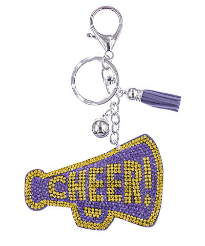Megaphone Keychain Orange Purple/Yellow