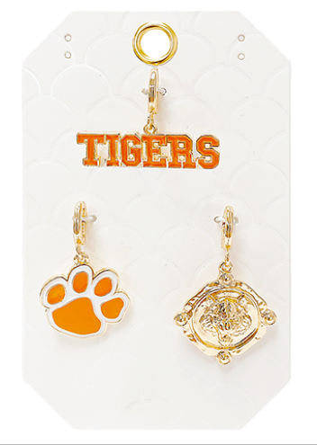 Clemson Set of 3 Charms