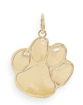 Paw Print Charm Pendant Gold