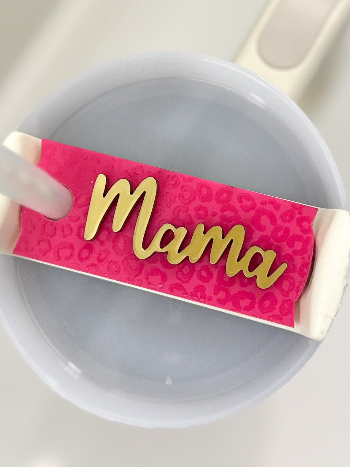 Personalized Pink Leopard Name Tumbler tag for only 30oz or 40oz
