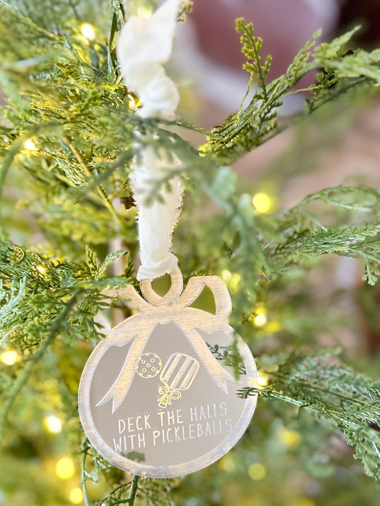 Deck The Halls with Pickleballs/Dink the Halls Ornaments
