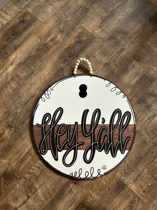 Hey Y'all Door Hanger