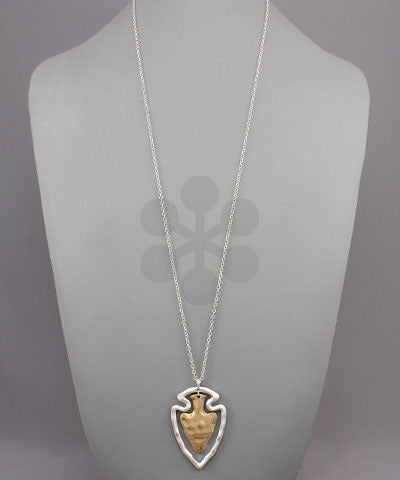 Arrowhead Silver/Gold Necklace