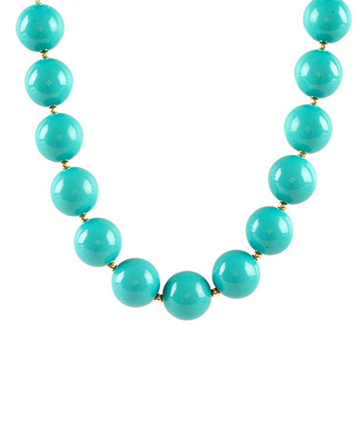 Turquoise Ball Necklace