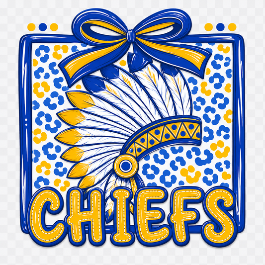 Chiefs Cheetah Square with Bow