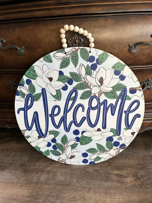 Magnolia Welcome Door Decor