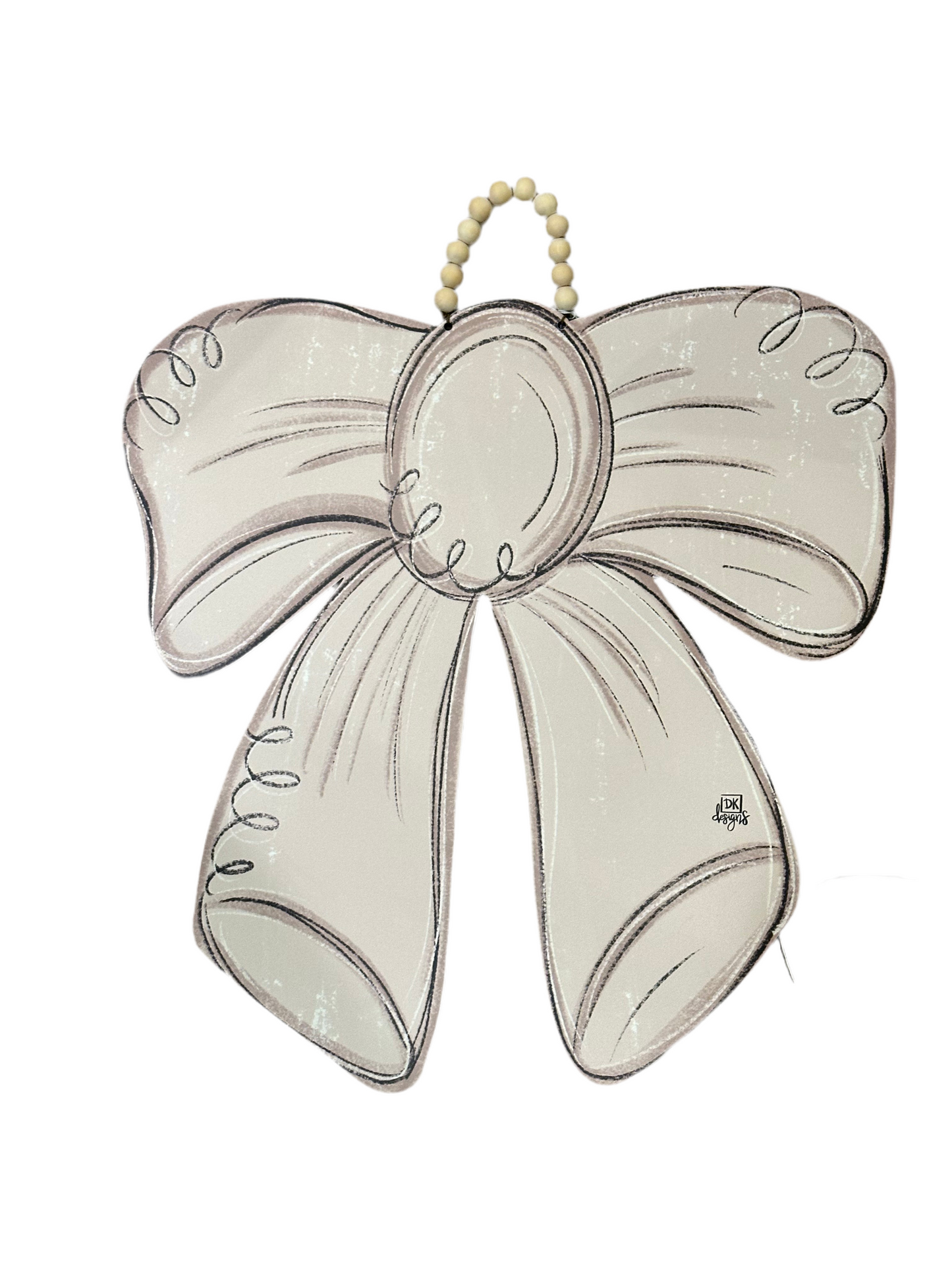 Tan/Khaki Bow Door Hanger