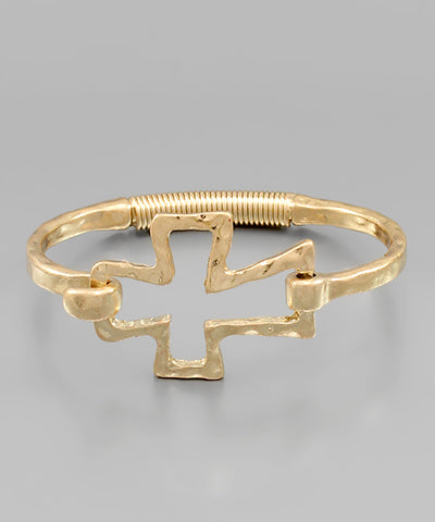 Gold Cross Bracelet