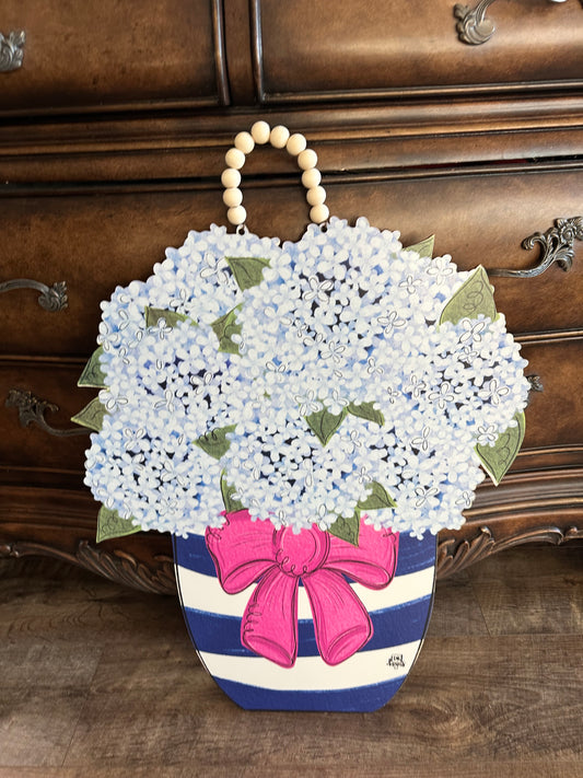 Hydrangea Jar Door Decor