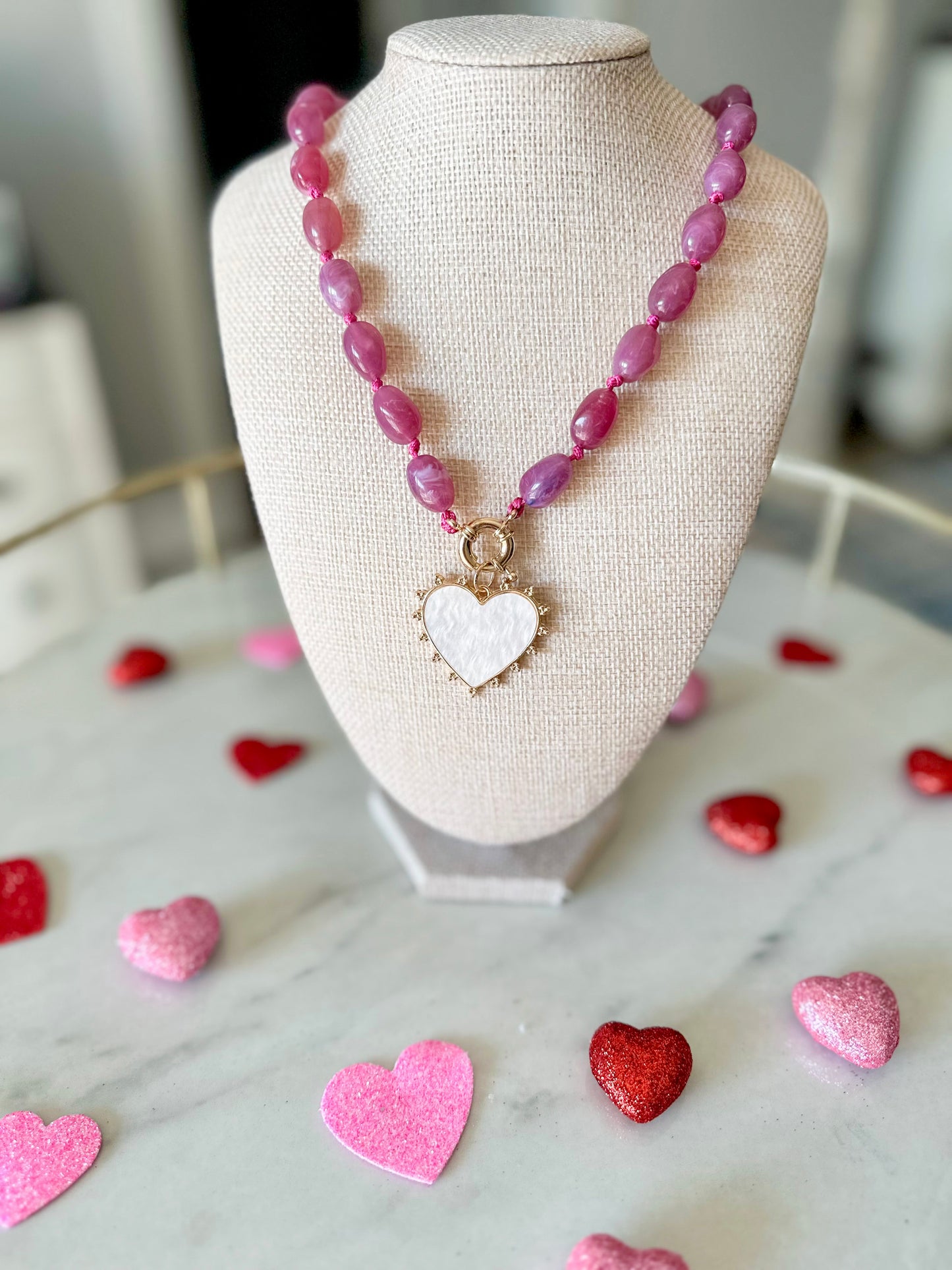 Coastal Love Necklace - Fuscia