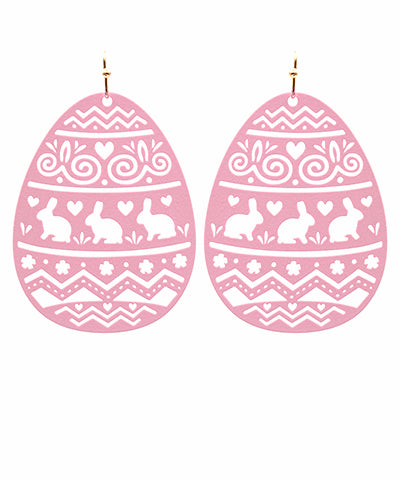 Easter Egg Earrings Pink