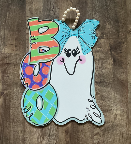 Ghost Boo Door Hanger