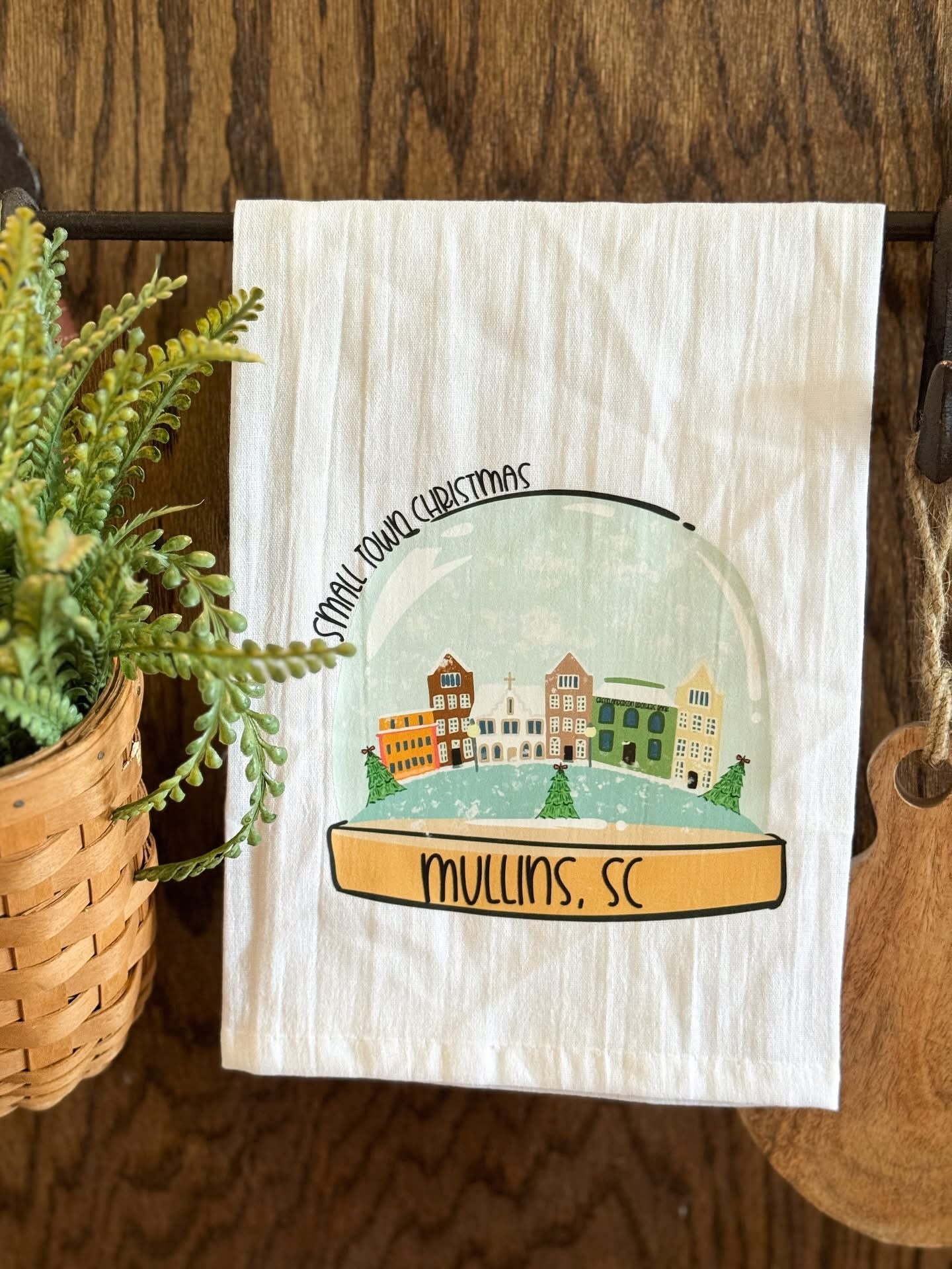 Tea Towel Mullins Snowglobe