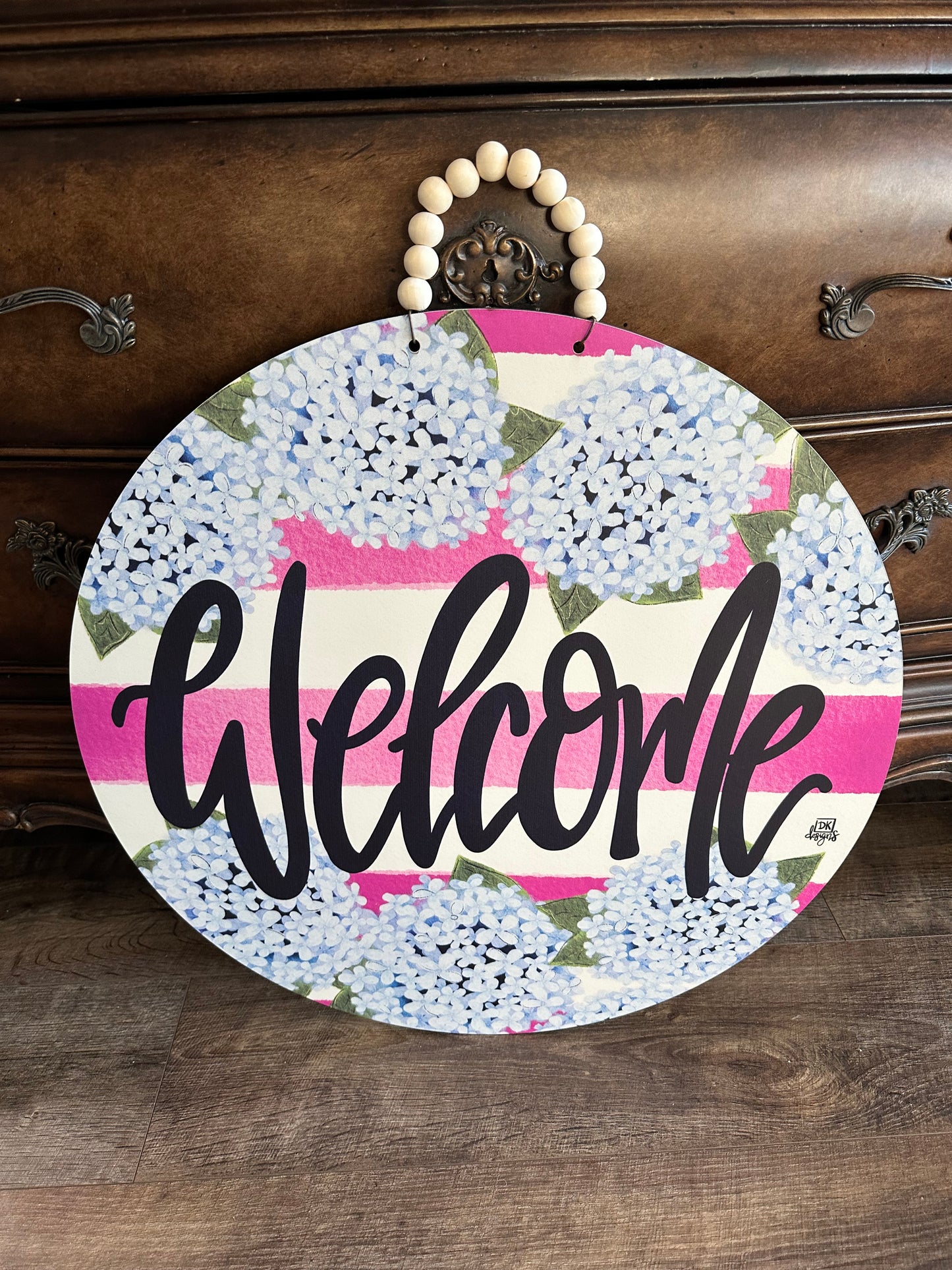 Hydrangea Welcome Door Decor