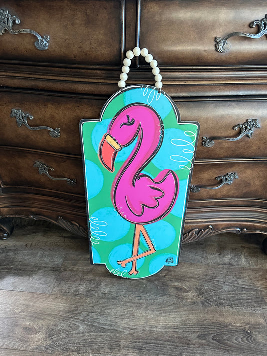 Flamingo Door Decor