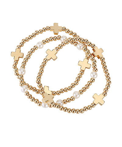 Cross Bracelet Set