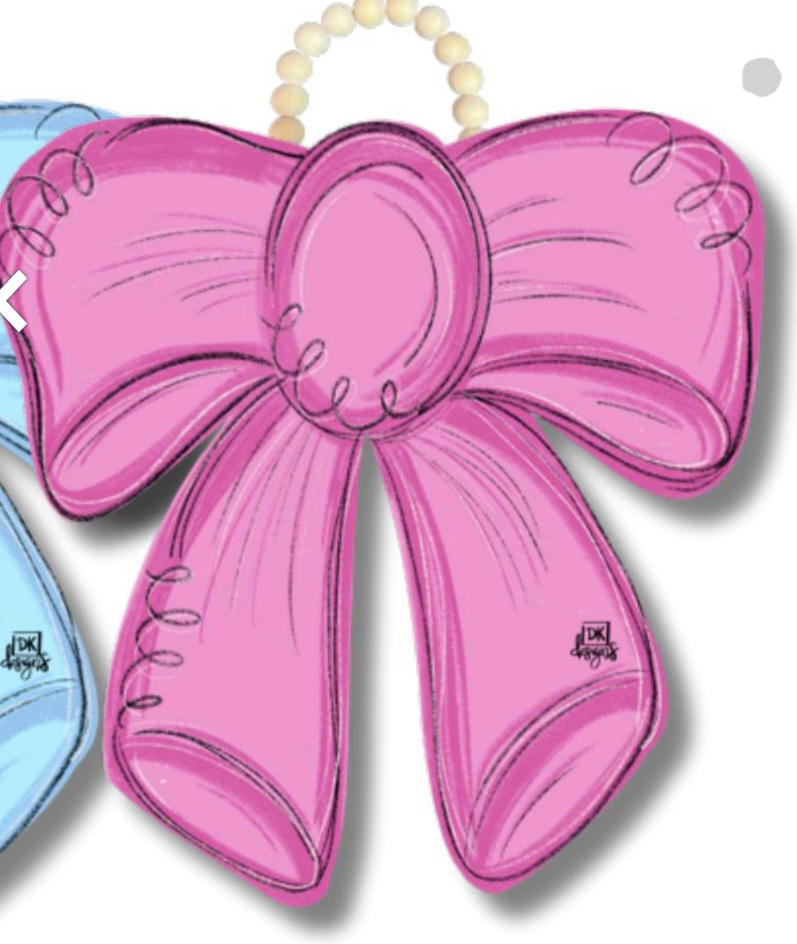 Pink Bow Door Hanger