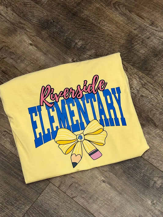 Riverside Elementary Butter Yellow Comfort Colors Short Sleeve
