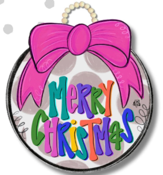 Merry and Bright Door Hanger