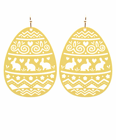 Easter Egg Earrings Yellow