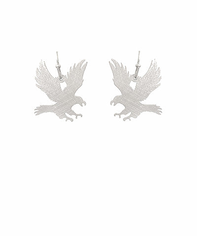 Eagle Silver Dangle Earrings