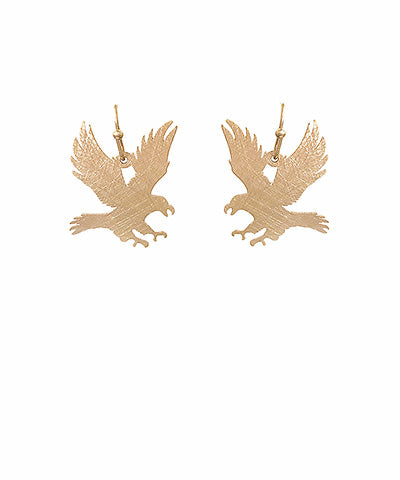 Eagle Gold Dangle Earrings