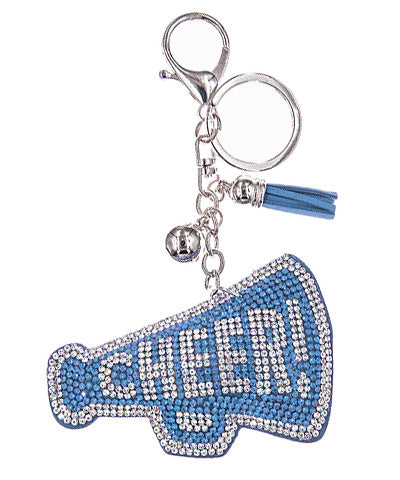 Megaphone Keychain Light Blue