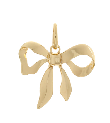 Gold Bow Pendant Charm