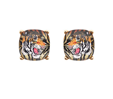 Tiger Stud Earrings