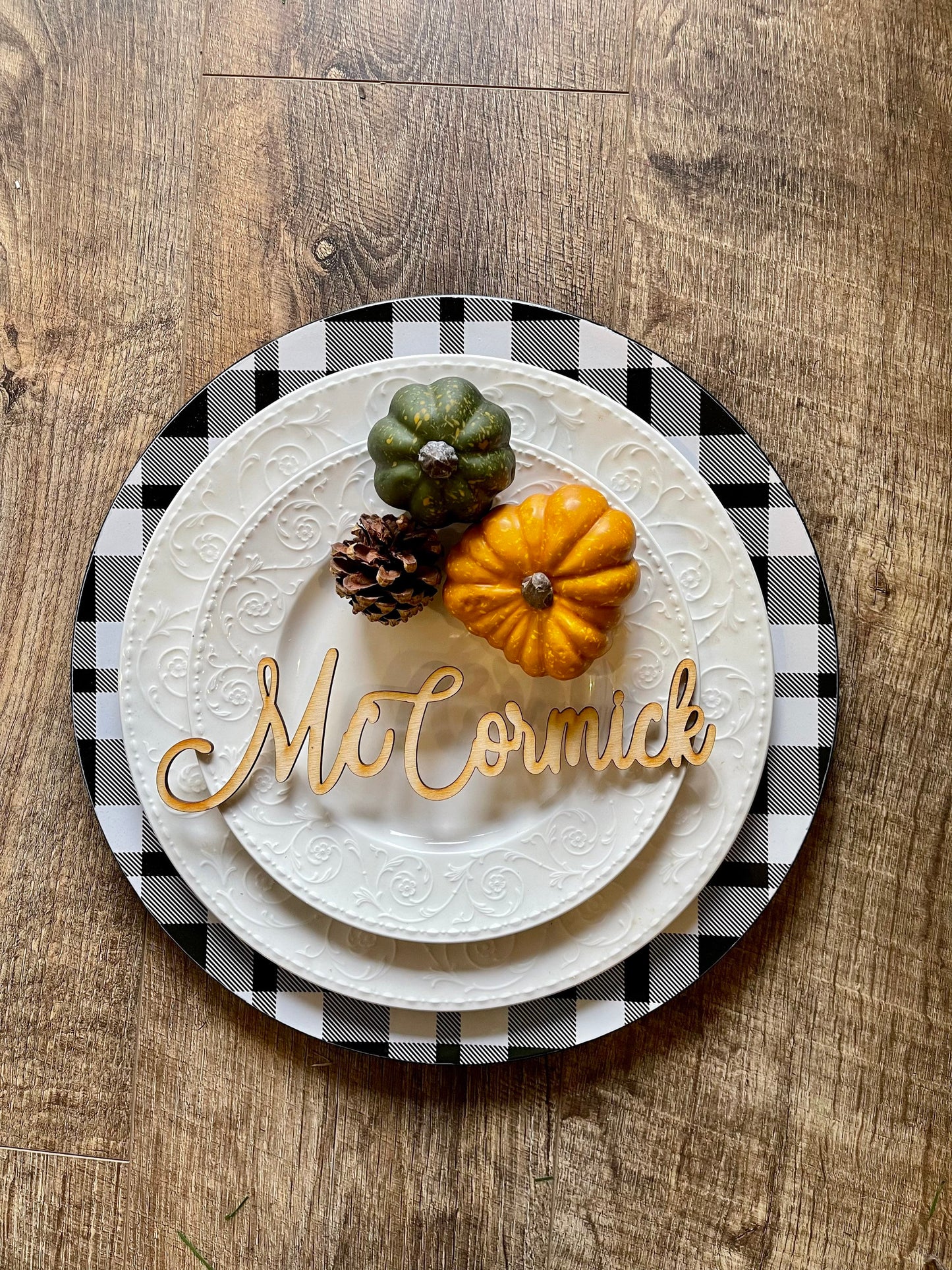 Dining Room Table - Family Place Cards - Family Table Words - Bride to Be Gift - Custom Wood Words - Personalized Gift - Laser Cut Words