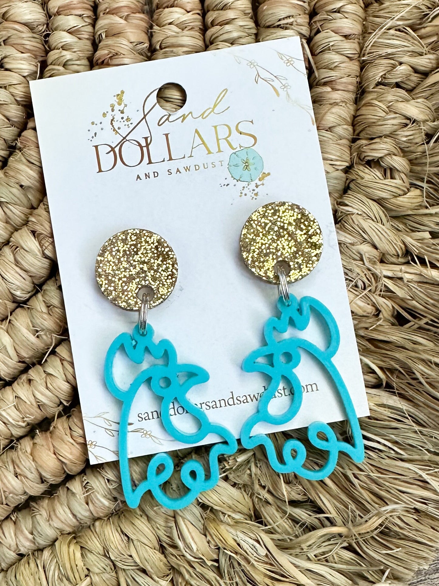 Coastal Carolina Chanticleer Gameday Earrings