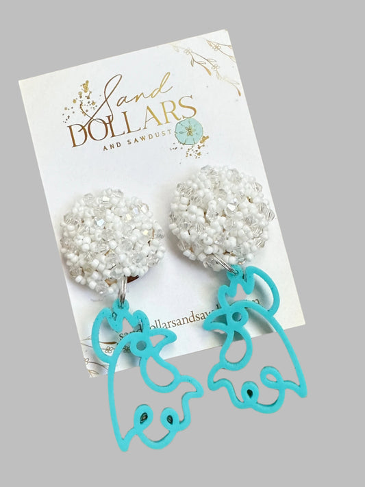 Coastal Carolina Chanticleer Gameday Earrings