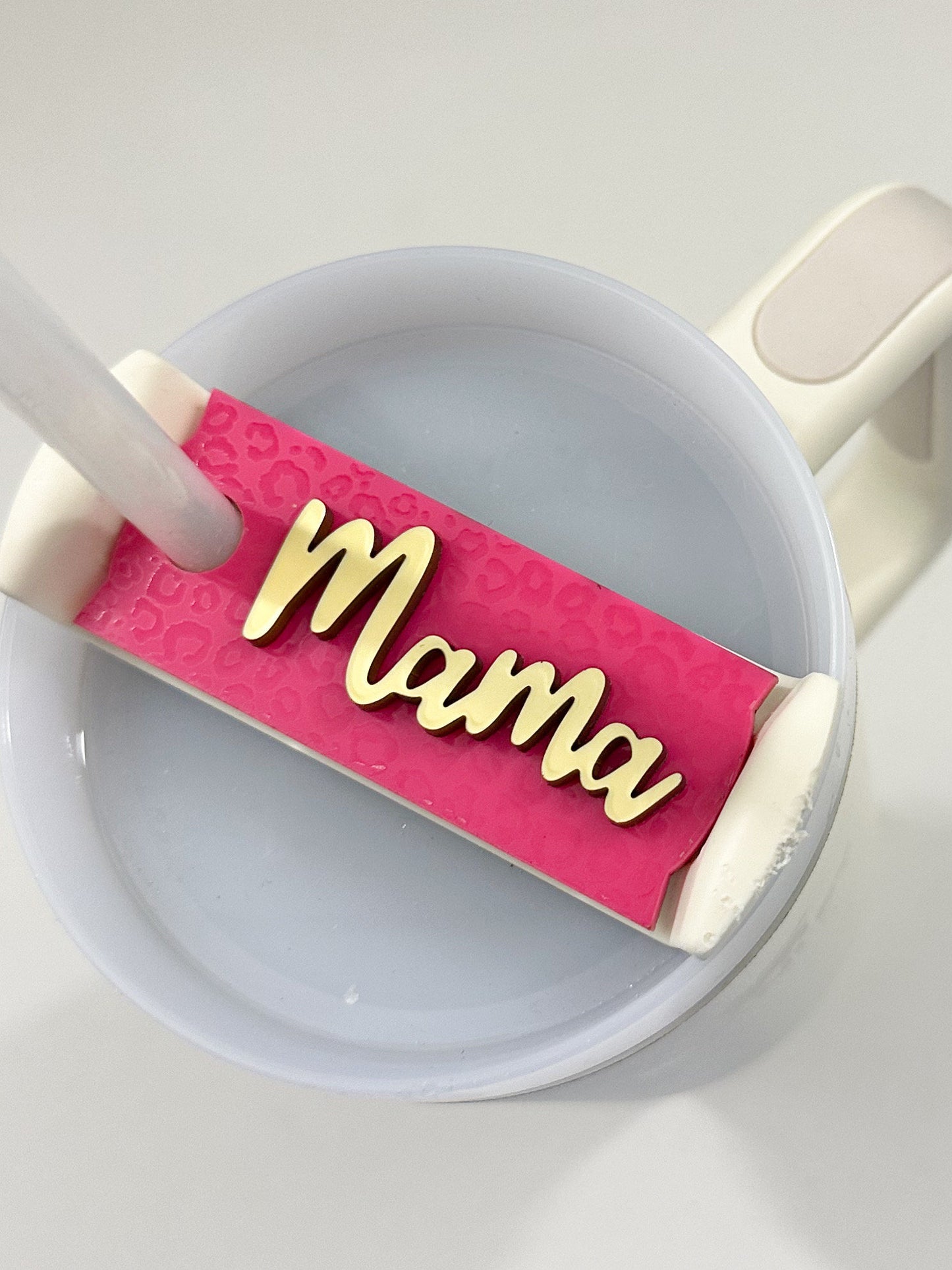 Personalized Pink Leopard Name Tumbler tag for only 30oz or 40oz