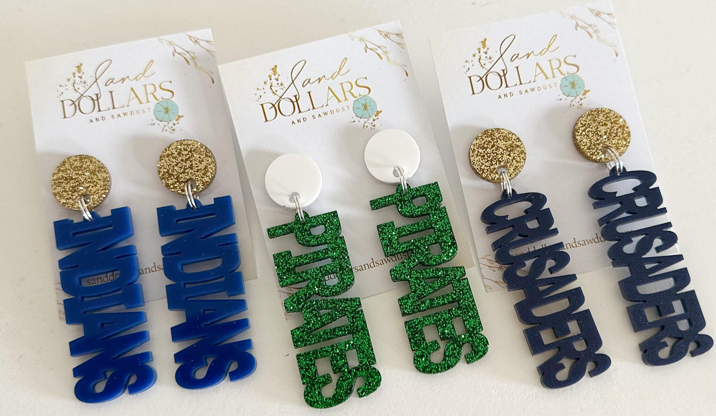 Gators Earrings Orange and Royal Blue Earrings Game Day Jewelry Gameday Accessories